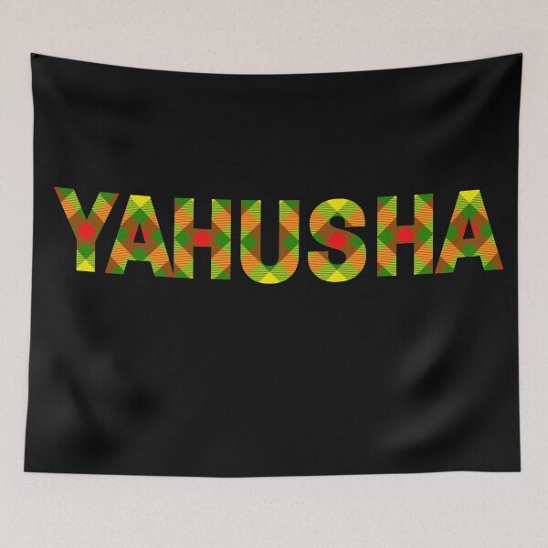 Item preview, Yahusha in red, yellow and green tartan designed and sold by DaughterofYah.