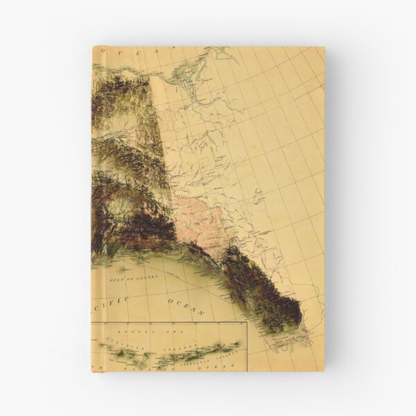 Item preview, 1903 Alaska Relief Map 3D digitally-rendered designed and sold by ThinkAboutMaps.