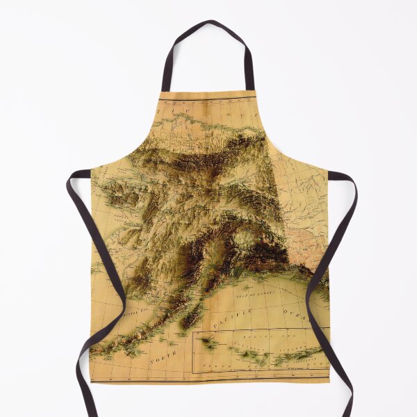 Item preview, 1903 Alaska Relief Map 3D digitally-rendered designed and sold by ThinkAboutMaps.