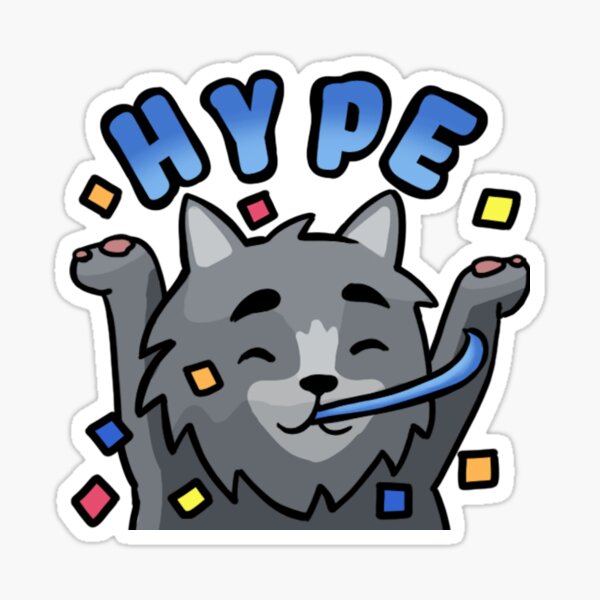 Hype Emote Stickers Redbubble - roblox wolves life emotes