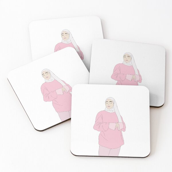 Item preview, Hijabi in pink sweater designed and sold by NameeraDesigns.