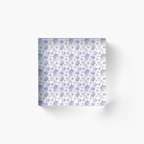 Item preview, Vintage Purple Tiny Floral Pattern designed and sold by LagoonsStudio.