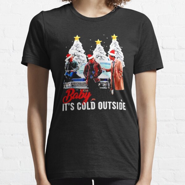 Baby It's cold outside : Supernatural characters santa Christmas tree Essential T-Shirt