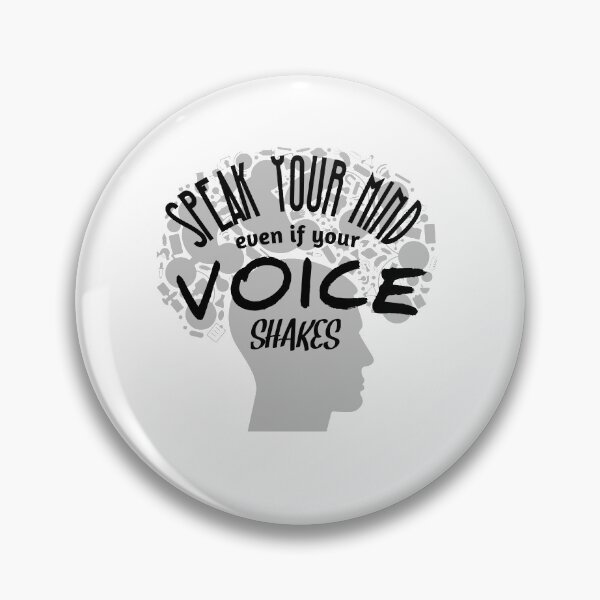 Item preview, Speak Your Mind Even If Your Voice Shakes Rbg Ruth Bader Ginsburg Feminist Resist Quote Essential T-Shirt designed and sold by myrstyle.
