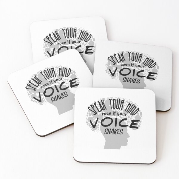 Item preview, Speak Your Mind Even If Your Voice Shakes Rbg Ruth Bader Ginsburg Feminist Resist Quote Essential T-Shirt designed and sold by myrstyle.