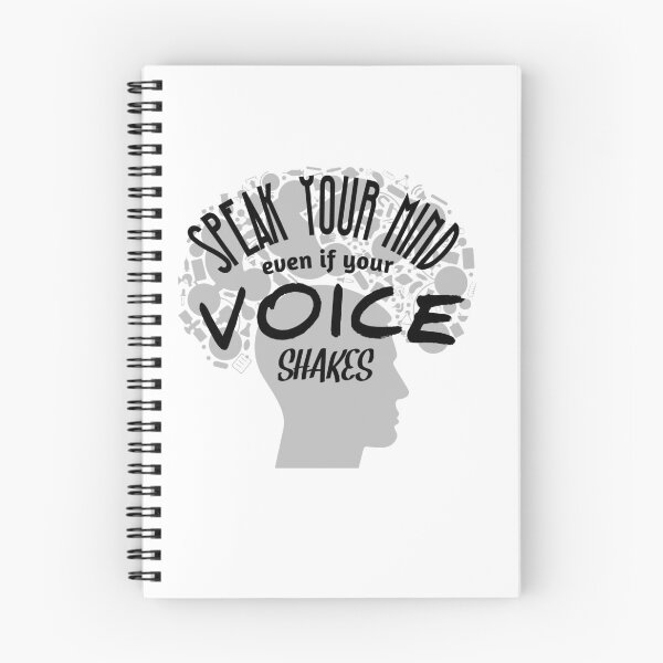 Item preview, Speak Your Mind Even If Your Voice Shakes Rbg Ruth Bader Ginsburg Feminist Resist Quote Essential T-Shirt designed and sold by myrstyle.