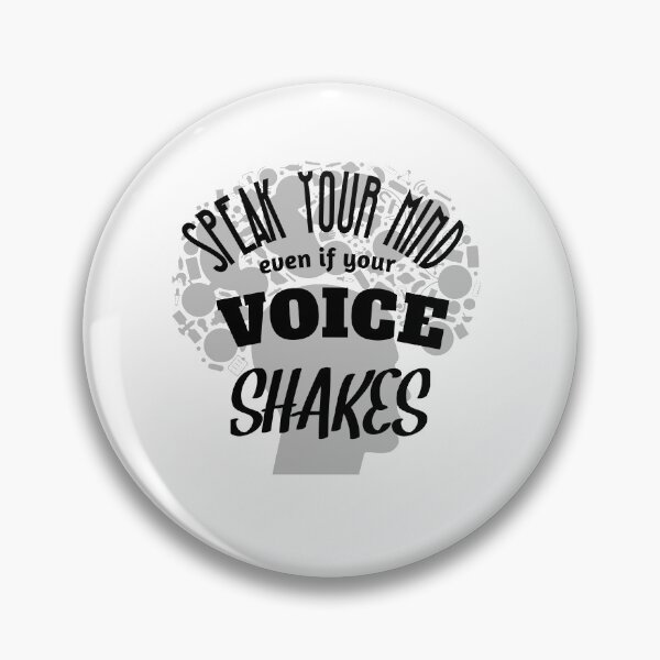 Item preview, Speak Your Mind Even If Your Voice Shakes Rbg Ruth Bader Ginsburg Feminist Resist Quote Essential T-Shirt designed and sold by myrstyle.