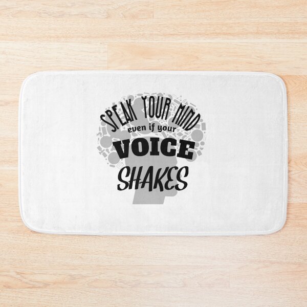 Item preview, Speak Your Mind Even If Your Voice Shakes Rbg Ruth Bader Ginsburg Feminist Resist Quote Essential T-Shirt designed and sold by myrstyle.
