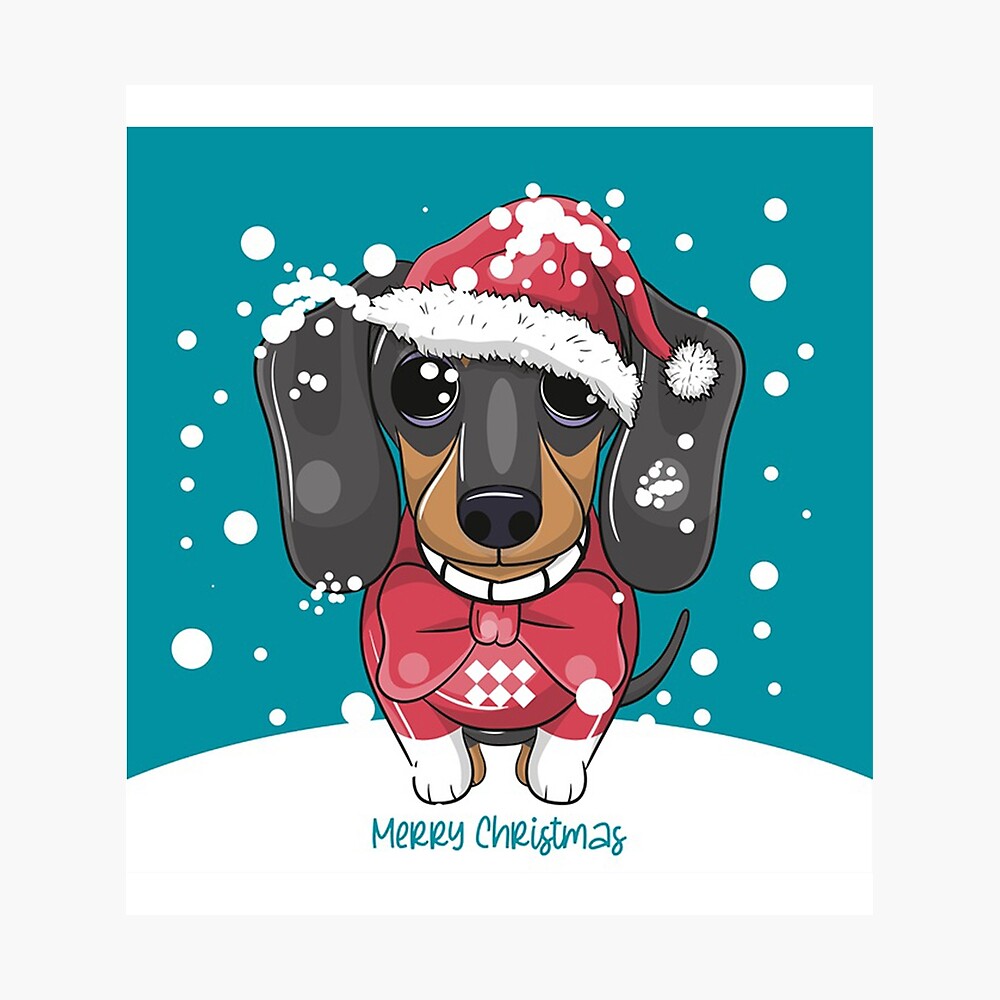 Christmas Dachshund Through The Snow Dog Lovers Door Mat Home