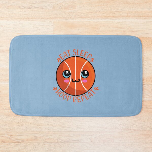 Item preview, Eat Sleep Hoop Repeat Kawaii Basketball designed and sold by KawaiiPark.