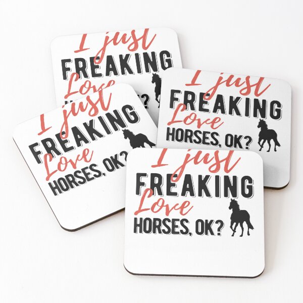 Item preview, I Just Freaking Love Horses Ok Cowgirl Farm Animal Horse designed and sold by Eric-Costa-2733.
