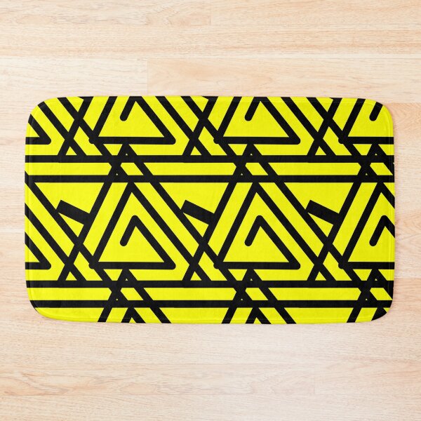 Item preview, Yellow and Black Triangular Coils designed and sold by PatternsRUs.