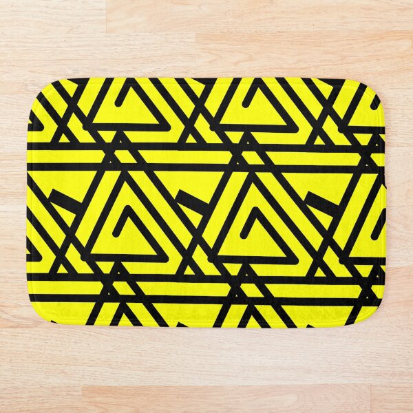 Aperçu de l'œuvre Bobines triangulaires jaunes et noires créée et vendue par PatternsRUs.