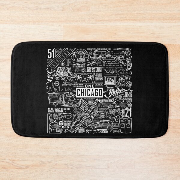 Item preview, ONE CHICAGO COLLAGE on black designed and sold by ellclark.