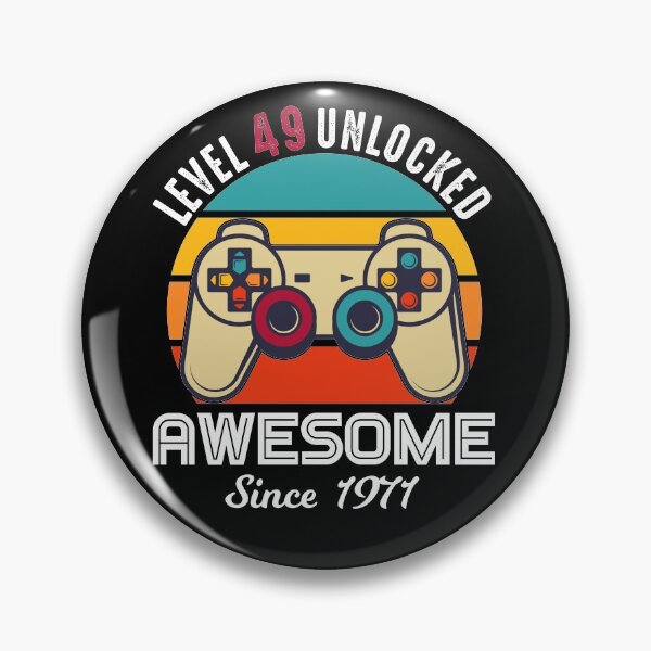 Item preview, Level 49 Unlocked Birthday Awesome Since 1971 designed and sold by RandomStuffShop.