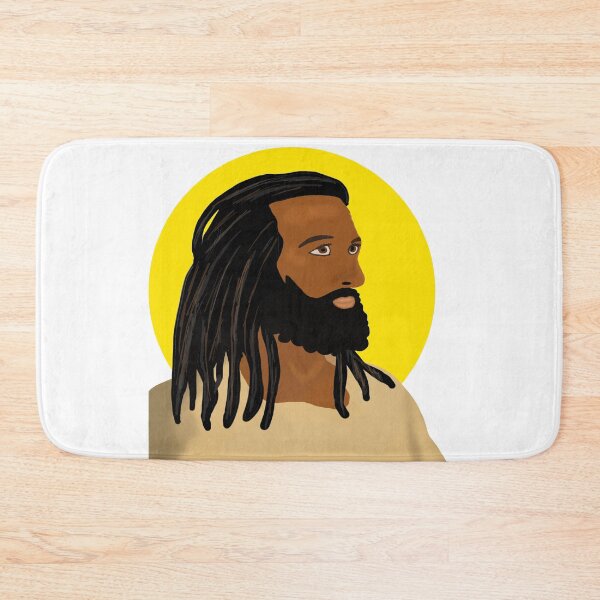 Artikelvorschau, Schwarzer Jesus mit Locs Dreadlocks entworfen und verkauft von blackartmatters.