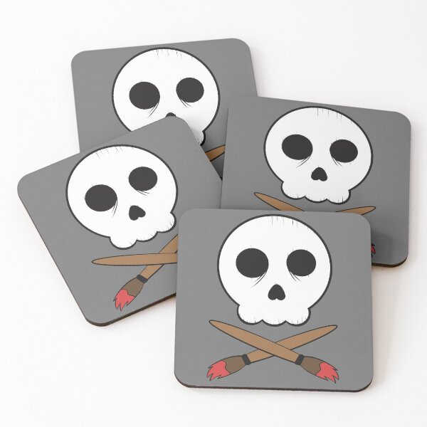 Item preview, Skull and PaintBones designed and sold by Drawing Black Lines.