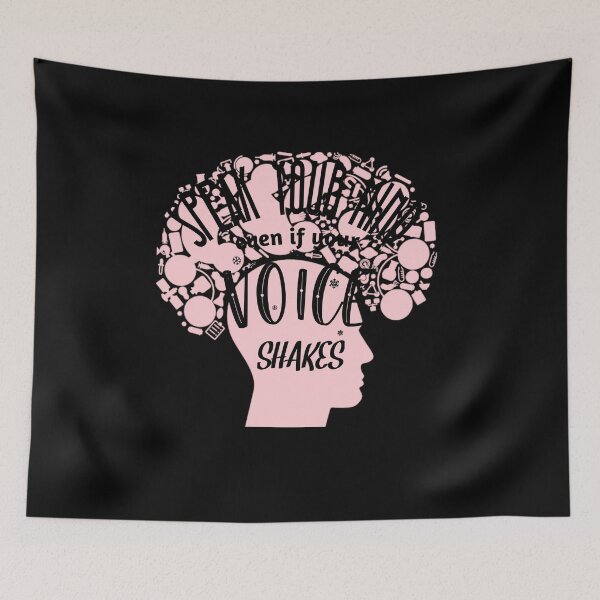 Item preview, Speak Your Mind Even If Your Voice Shakes Rbg Ruth Bader Ginsburg Feminist Resist Quote Essential T-Shirt designed and sold by myrstyle.