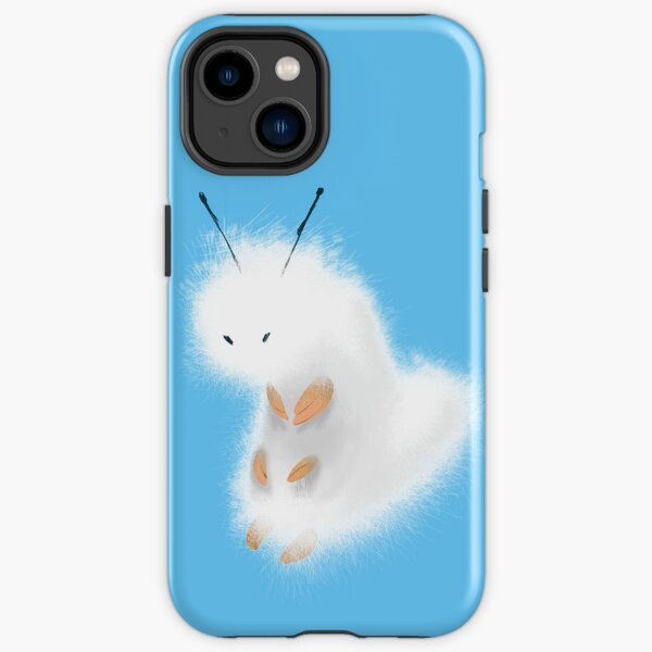 Fuzzy White Humble Caterpillar  iPhone Tough Case