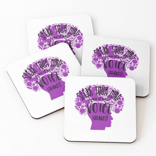 Item preview, Speak Your Mind Even If Your Voice Shakes Rbg Ruth Bader Ginsburg Feminist Resist Quote Essential T-Shirt designed and sold by myrstyle.