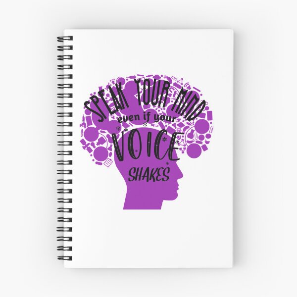 Item preview, Speak Your Mind Even If Your Voice Shakes Rbg Ruth Bader Ginsburg Feminist Resist Quote Essential T-Shirt designed and sold by myrstyle.
