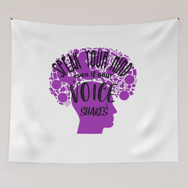 Item preview, Speak Your Mind Even If Your Voice Shakes Rbg Ruth Bader Ginsburg Feminist Resist Quote Essential T-Shirt designed and sold by myrstyle.