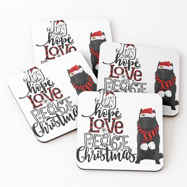 Item preview, Joy Hope Love Peace Christmas Schipperke 2020 designed and sold by Eric-Costa-2733.