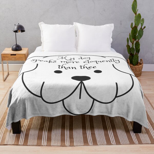 Item preview, My dog speaks more eloquently than thee Hamilton Quote designed and sold by MonMonTales.