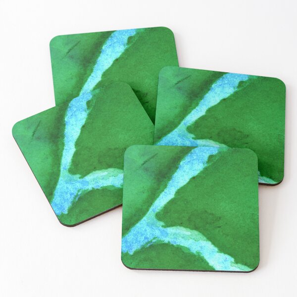 Item preview, Blue and Green Watercolor River and Grass designed and sold by Crystal Odenkirk.