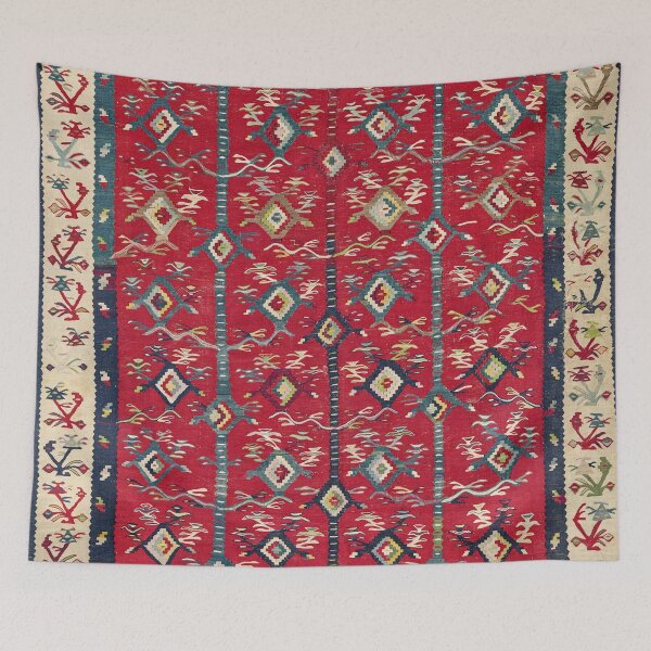Item preview, Sarkoy Thracian Southeast Europe Kilim Print designed and sold by Vicky Brago-Mitchell®.