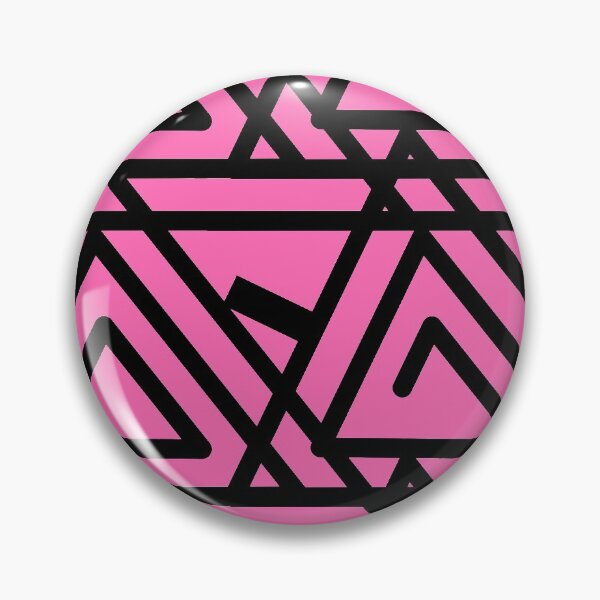 Item preview, Pink and Black Triangular Coils designed and sold by PatternsRUs.