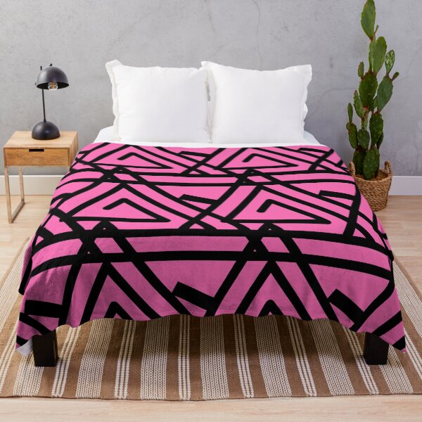 Item preview, Pink and Black Triangular Coils designed and sold by PatternsRUs.