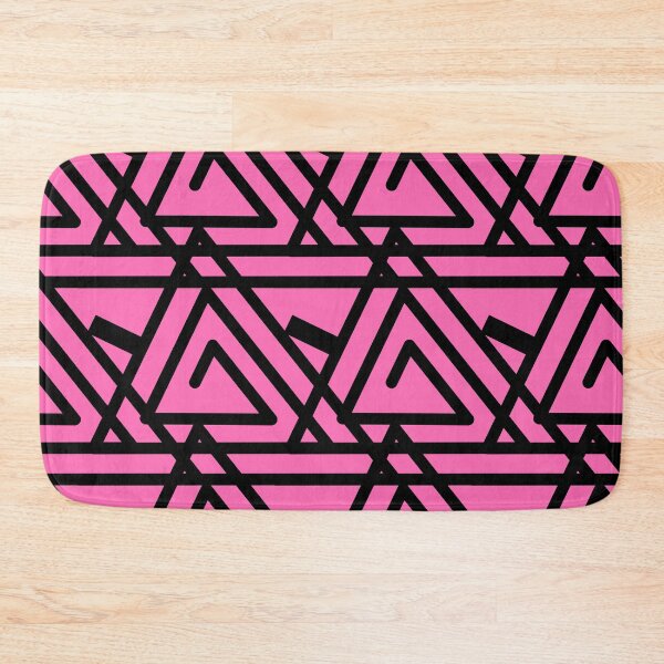 Item preview, Pink and Black Triangular Coils designed and sold by PatternsRUs.