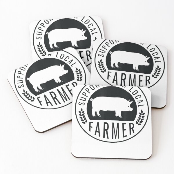Item preview, Farmers Market Support Your Local Pig Farmer designed and sold by Eric-Costa-2733.
