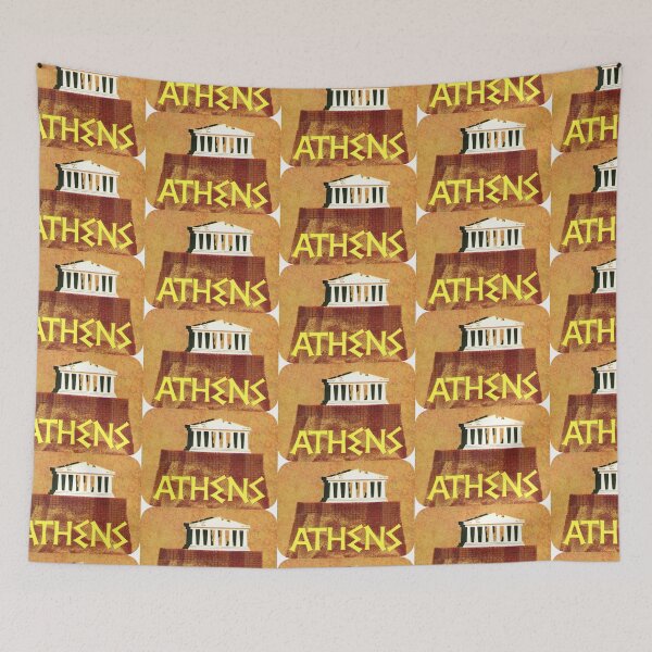 Item preview, Athens Vintage Travel Decal designed and sold by hilda74.