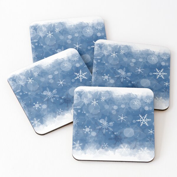 Item preview, Dark Blue Sky – Snowing Winter Night  designed and sold by Vienewi.