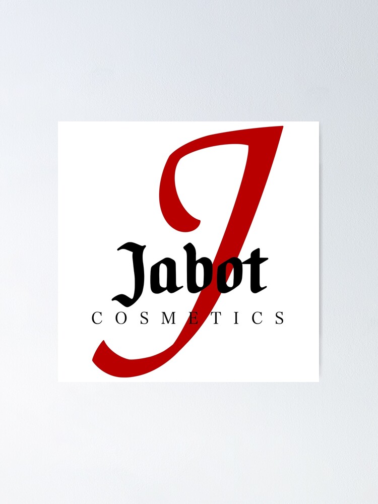 "Jabot Cosmetics White Background" Poster for Sale by PawsitiveMum