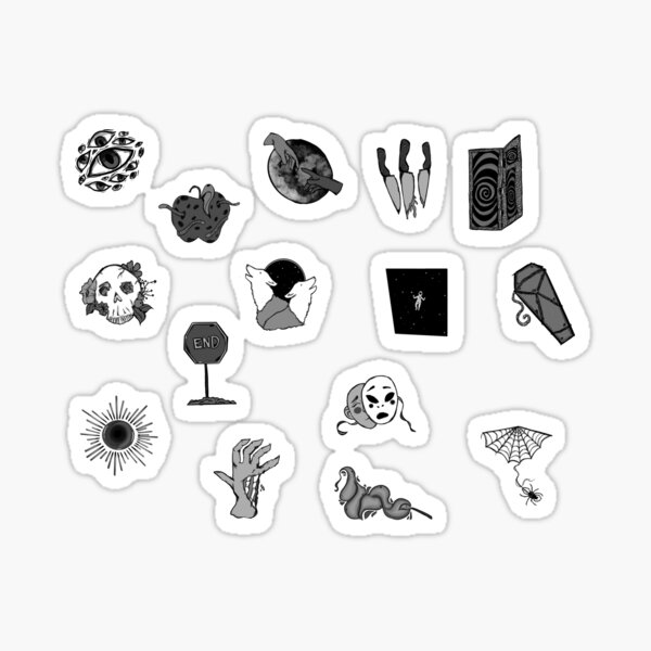 The Enteties (B&W) Sticker