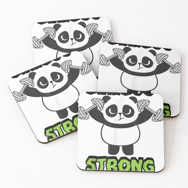 Item preview, Funny Bamboo Strong Power Lifting Panda Bear For Family designed and sold by Eric-Costa-2733.