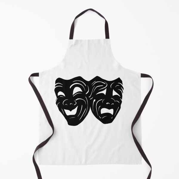 Item preview, Comedy and Tragedy Mask designed and sold by sticking-w-you.