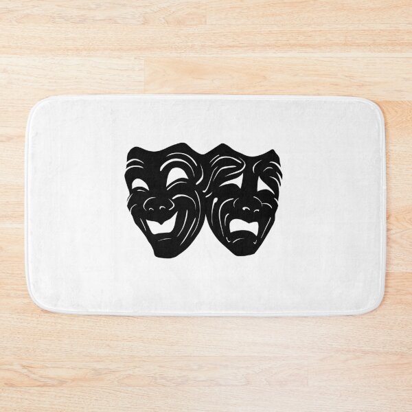 Item preview, Comedy and Tragedy Mask designed and sold by sticking-w-you.