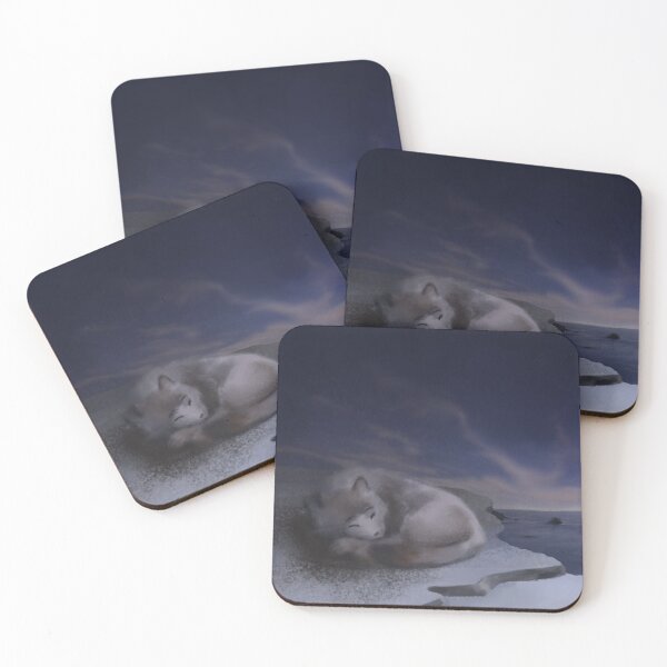 Item preview, Sleeping wolf with a background designed and sold by IsoPahaSusi.