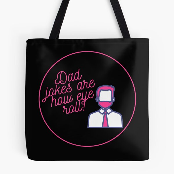 Item preview, Dad Jokes are How Eye Roll - Pink designed and sold by Questionable At Best Designs.
