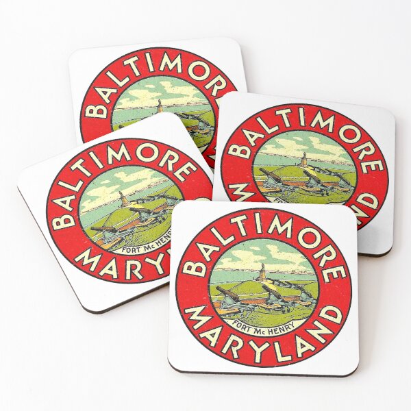 Item preview, Baltimore Maryland Vintage Travel Decal designed and sold by hilda74.