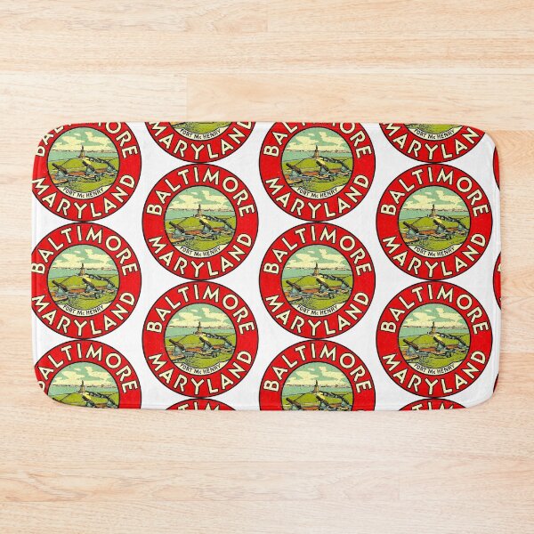 Item preview, Baltimore Maryland Vintage Travel Decal designed and sold by hilda74.