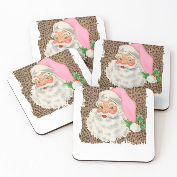 Item preview, Funny Christmas Girlfriend Santa with Pink Hat Leopard designed and sold by Eric-Costa-2733.