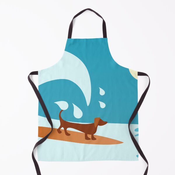 Item preview, Surfing Dachshund Dude en la ola designed and sold by Barefoot Bodeez  Art.