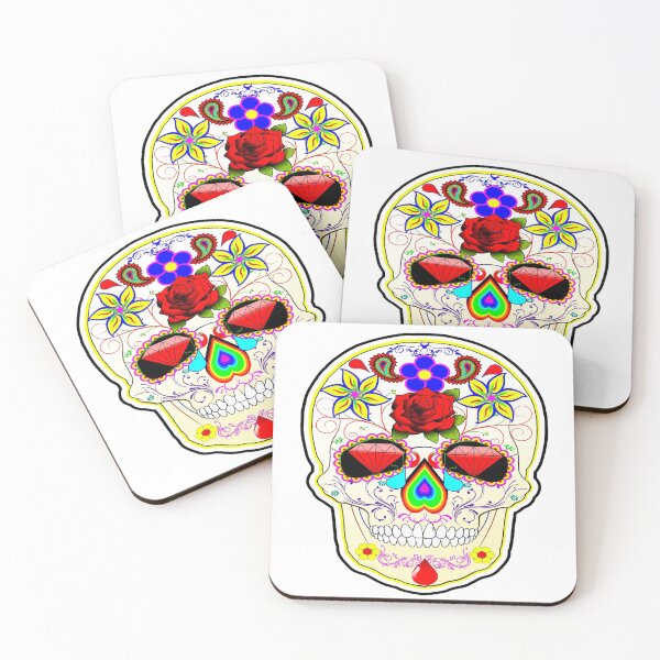 Item preview, Scary and Beautiful Skull with Flowers  designed and sold by Shekevara.