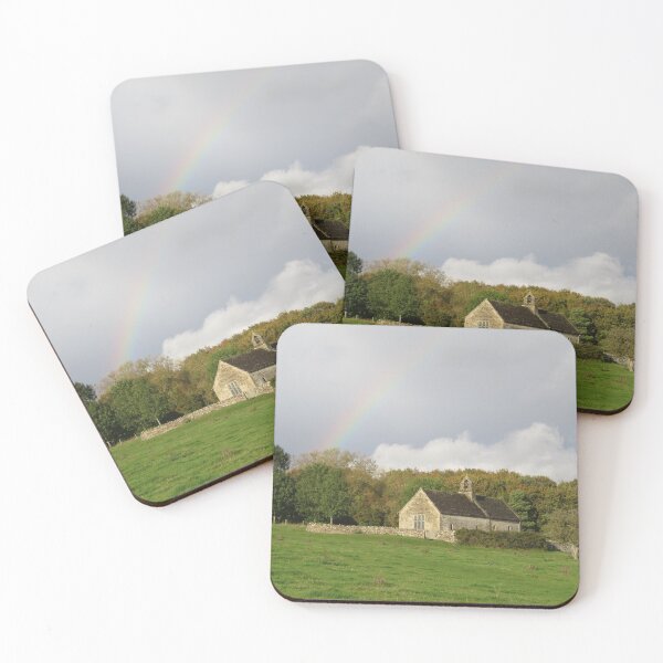 Item preview, Rainbow over St Oswald's Church, Burford, UK designed and sold by LadyKandis.