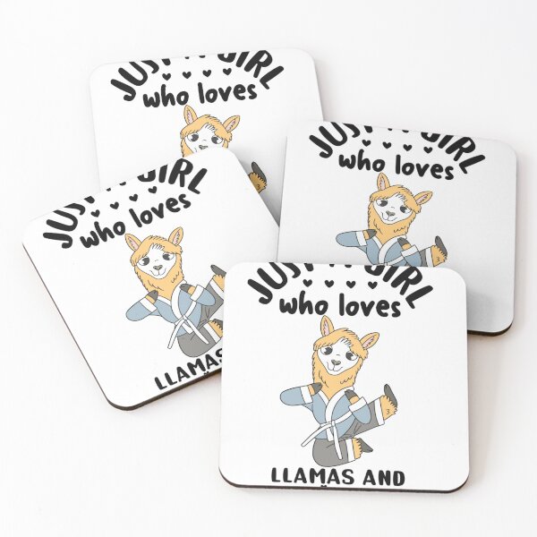 Item preview, Llama Just A Girl Who Loves Llamas and Martial Arts designed and sold by Eric-Costa-2733.
